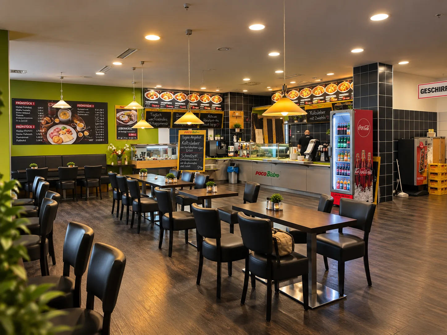 Kaffeeangebot im POCO Bistro