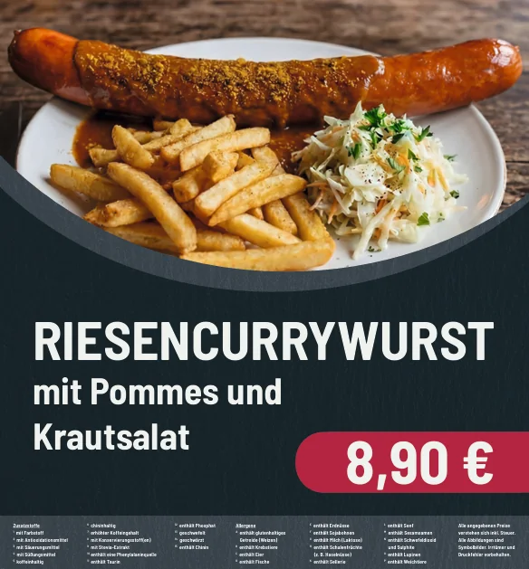 Riesencurrywurst
