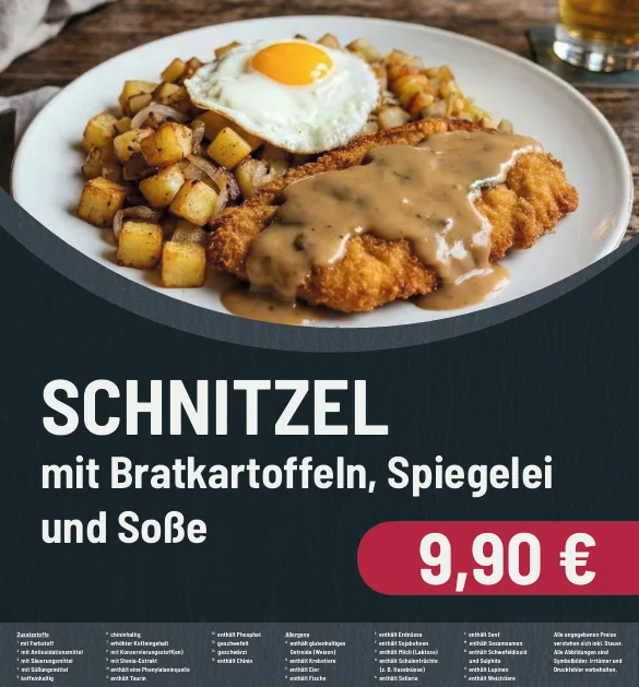 Schnitzel mit Bratkartoffeln